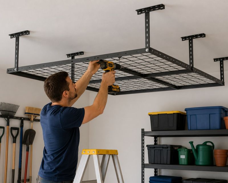 Ceiling Rack Installation in Charlotte, NC